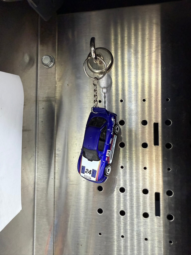 Audi 90 Quattro Race Car Keychain